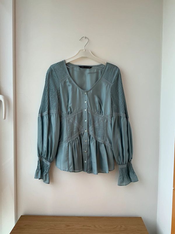 Blusa de seda Zara talla S, 100% Silk