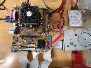 Placa base Asus M2N-MX-SE, más procesador AMD
