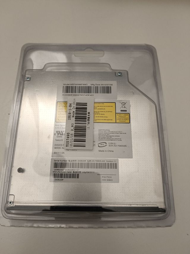 Leitor DVD CD-Rom PC Portátil