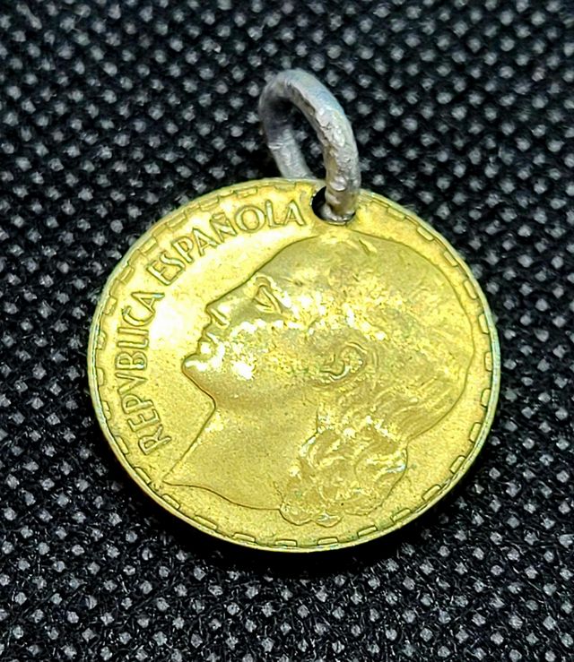Moneta 1 peseta 1937 [Colgante]
