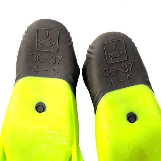 PINNE TECHNI SUB 36/37 TAGLIA 4/5 NUOTO VINTAGE 90