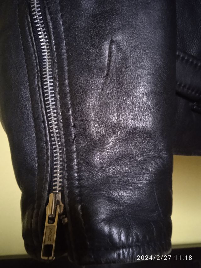 Giubbotto tipo chiodo motociclista tg 54