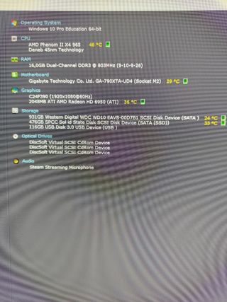 PC desktop da gaming