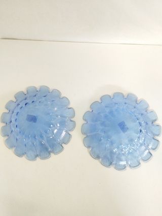 2 centrotavola in vetro blu