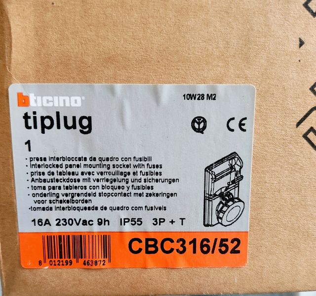 Presa interbloccata cbc 316/52