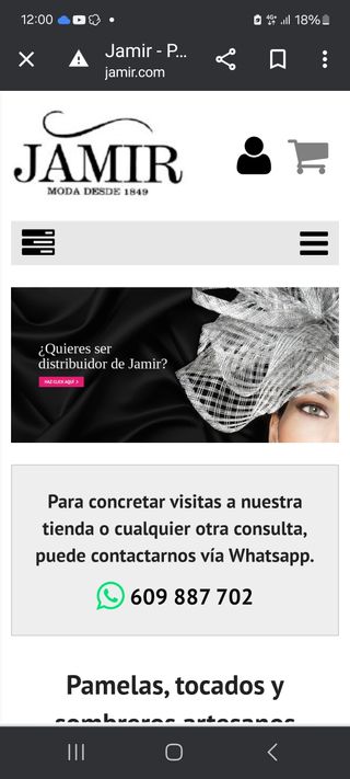 Pamela en fibra natural marca Jamir