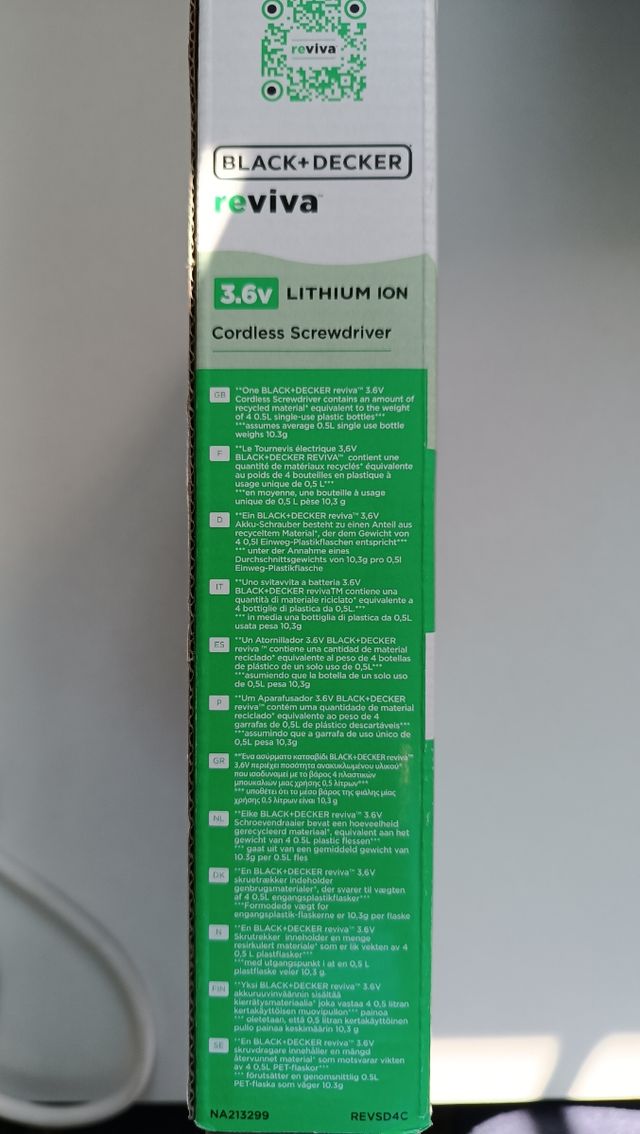 Cacciavite Black & Decker 3'6v 1'5ah