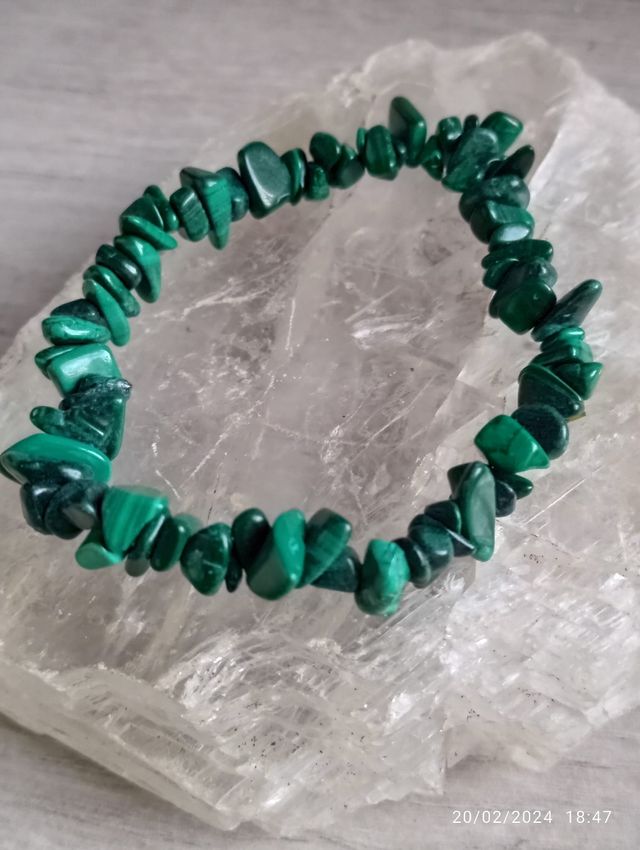 Pulseras elasticas chip piedras varias turmalina