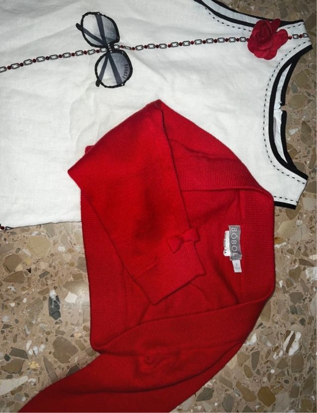 vestido con rebeca talla 8 de niña