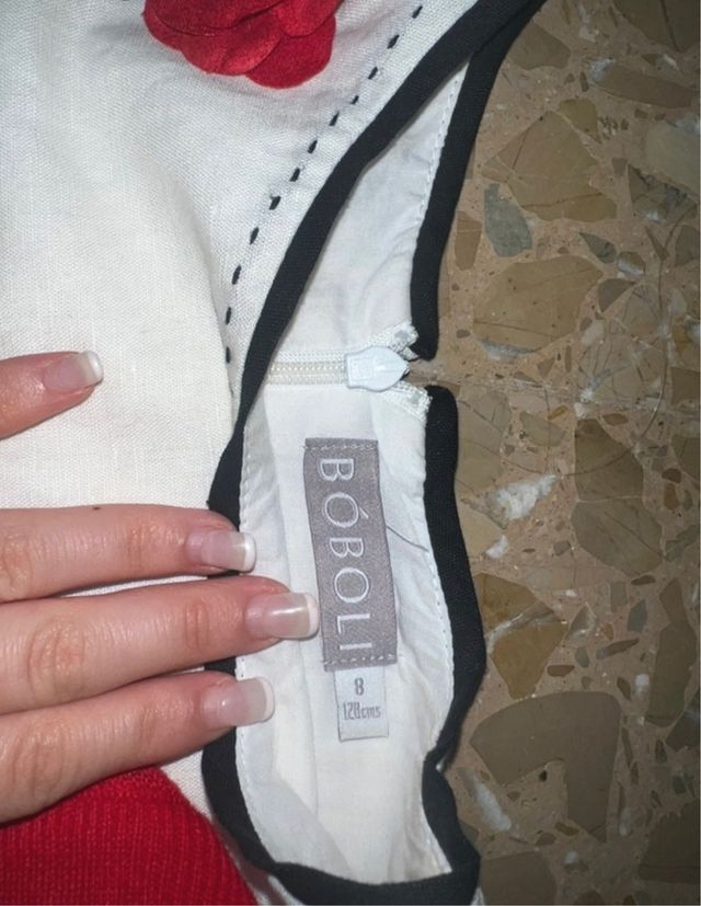 vestido con rebeca talla 8 de niña