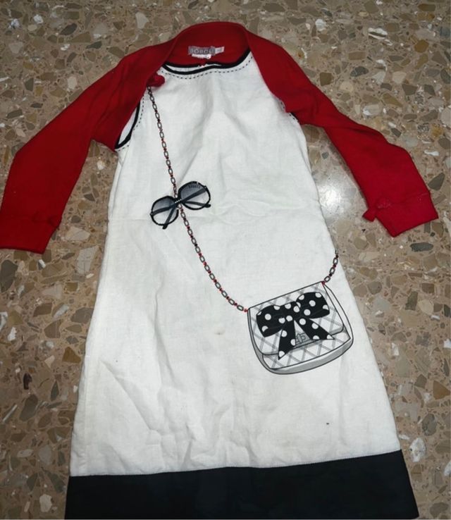 vestido con rebeca talla 8 de niña