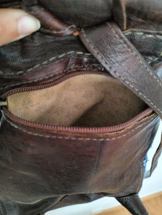 Mochila de cuero