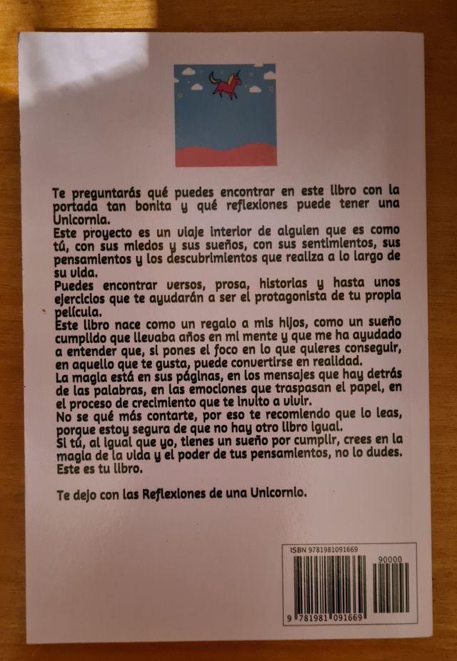 Libro 'Reflexiones de una unicornio'