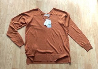 NUEVO. T-S grande. Jersey MNG marrón