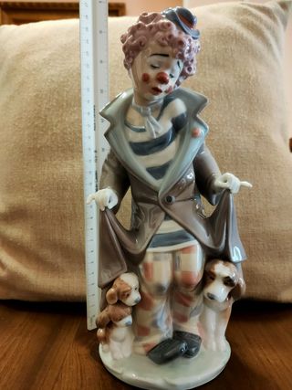 Figura de Lladró. "Magia, payaso y perritos"