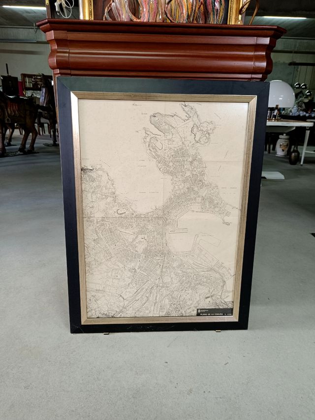 Plano antiguo A Coruña