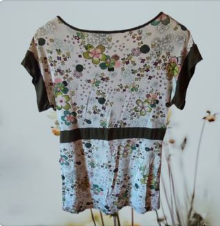Camiseta estampada "Promod". 