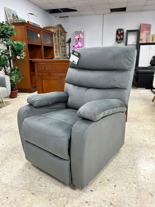 BUTACA RECLINABLE 1 PLAZA COLOR GRIS
