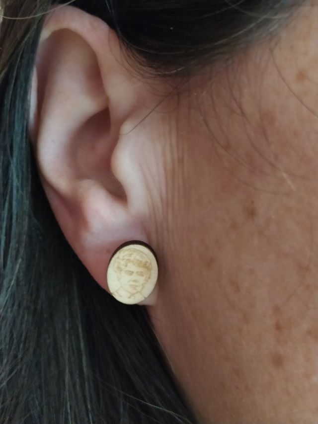 Pendientes Madera
