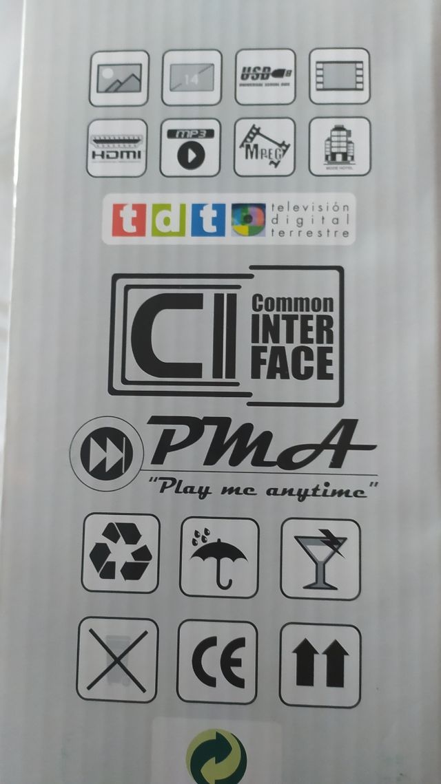 Televisor pequeño .