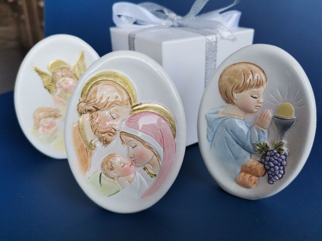 Bomboniere sacra famiglia comunione cresima battes