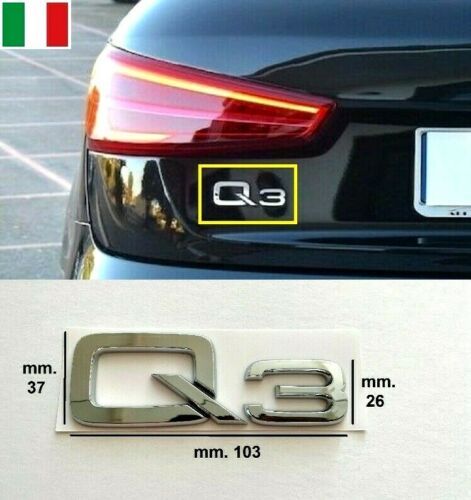 AUDI Q3 SCRITTA STEMMA LOGO EMBLEMA ADESIVO