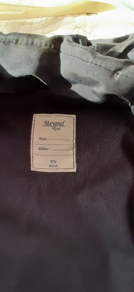 Abrigo azul marino niña T.16