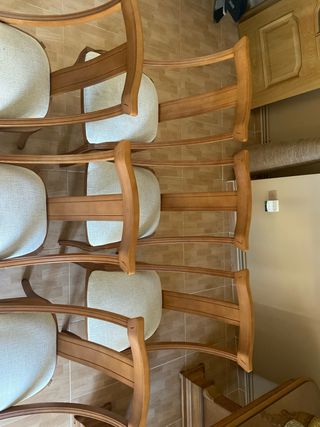 Sillas nogal comedor