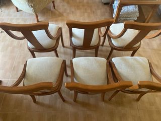 Sillas nogal comedor