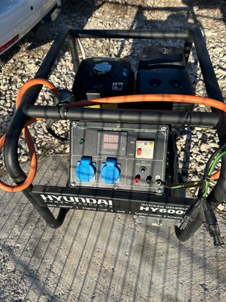 GRUPO ELECTRÓGENO GASOLINA Y GAS HYUNDAI HY6000