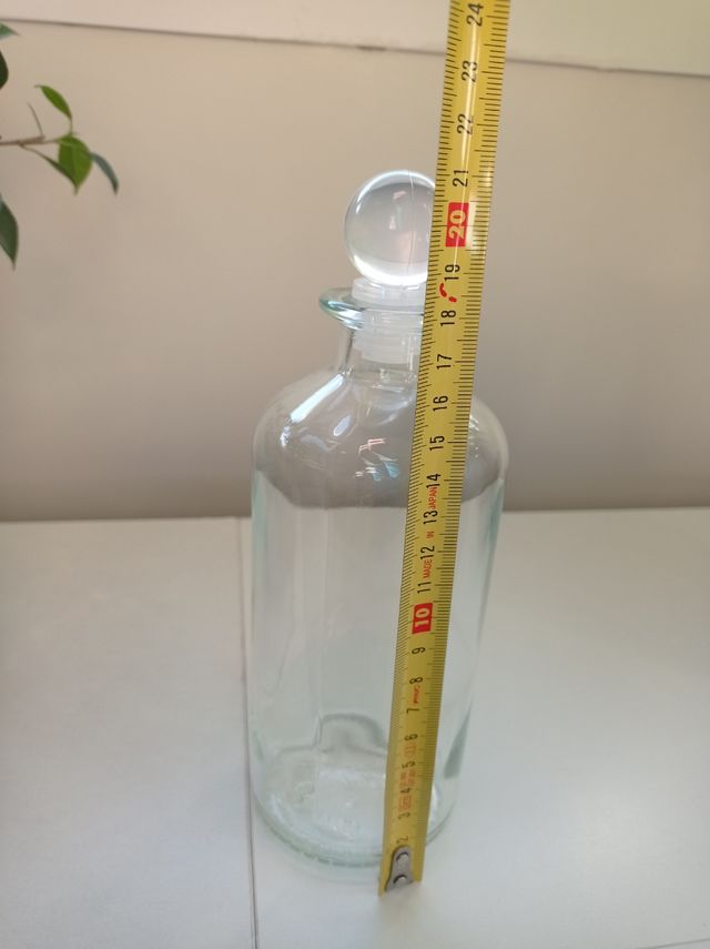 Bote cristal con tapón