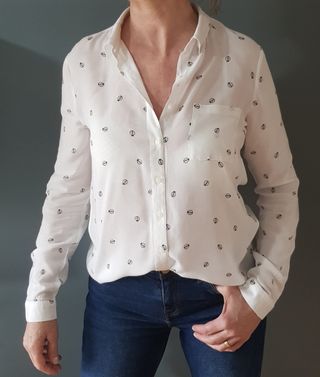 camisa blanca de Pull£Bear
