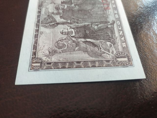 Billete de 1 peseta de 1943.SC