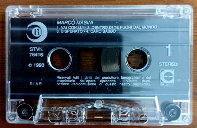 Musicassette Marco Masini
