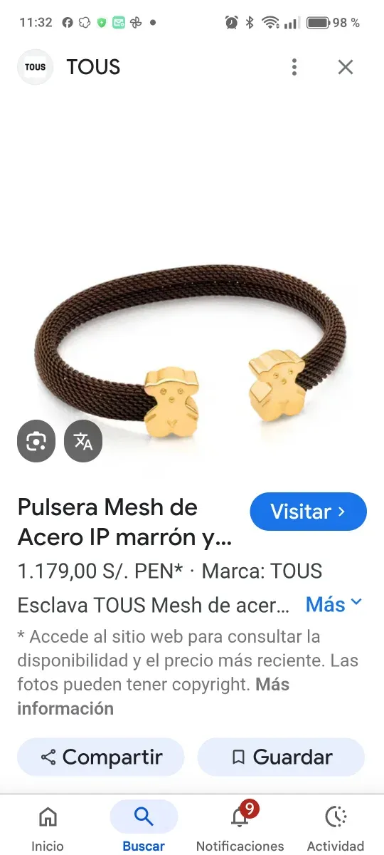 pulsera  tous,no ofertas ya está rebajada.