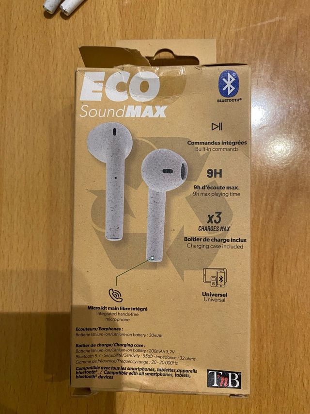 Auriculares inhalambricos ECO tws TnB