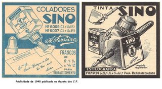 Bote tinta estilografica vintage