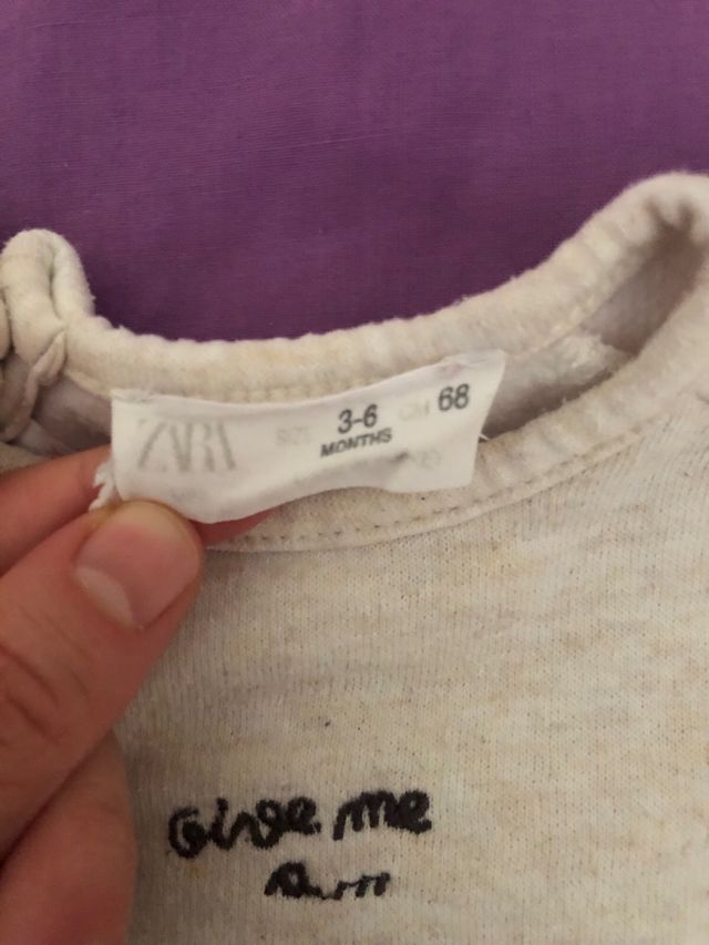sudadera zara 3-6m