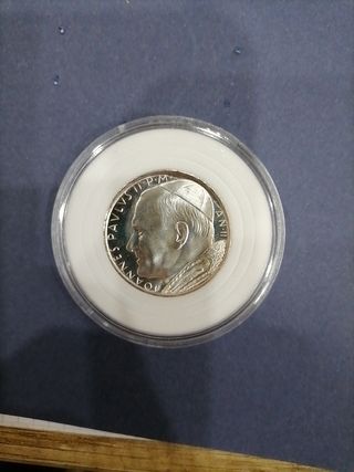 500 liras Plata Juan Pablo II