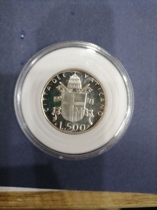 500 liras Plata Juan Pablo II