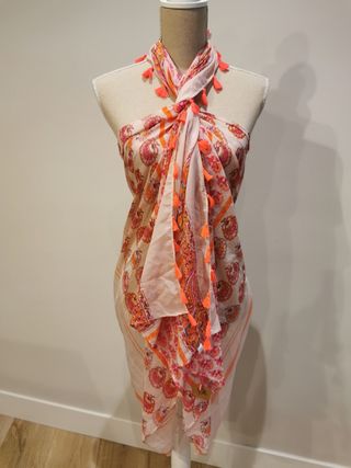 *Fular Pañuelo Pareo Vestido Coral*