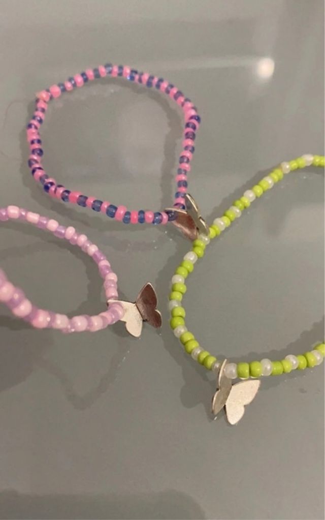 set bracciali farfalla