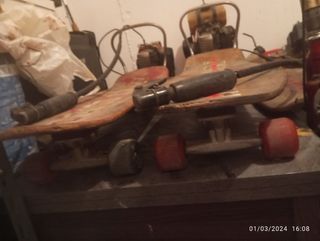 CON MOTOR GASOLINA SKATE VINTAGE RETRO AGROSKATE 