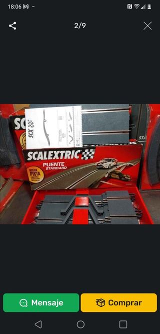 SCALEXTRIC PUENTE ESTANDAR MANDO DIGITAL