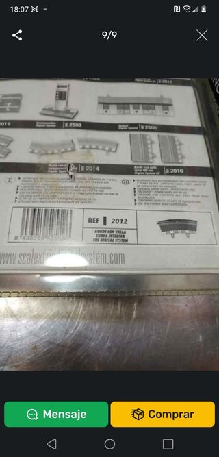 SCALEXTRIC PUENTE ESTANDAR MANDO DIGITAL