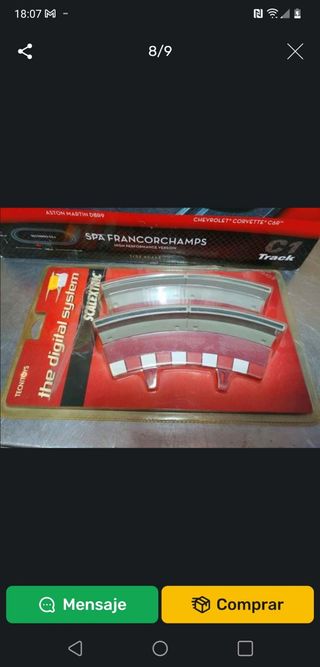 SCALEXTRIC PUENTE ESTANDAR MANDO DIGITAL