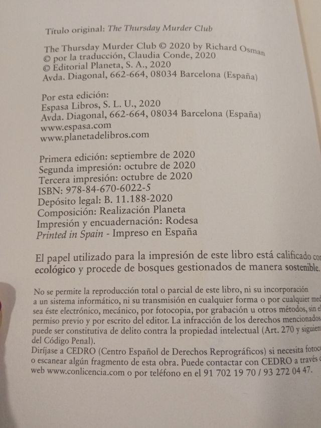 El club del crimen de los jueves