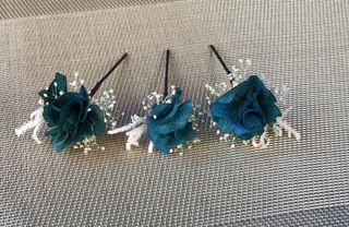 Horquillas de flores preservadas