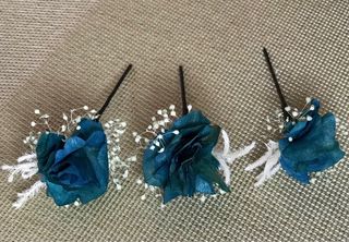 Horquillas de flores preservadas