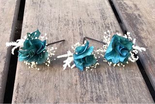 Horquillas de flores preservadas